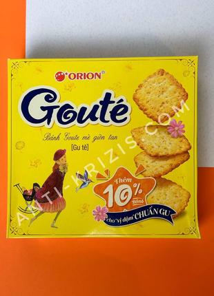 Хрусткі кунжутні крекери Goute Orion печиво 317g 40g*8 (В'єтна...