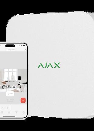 Ajax NVR (16ch) (8EU) white Мережевий відеореєстратор