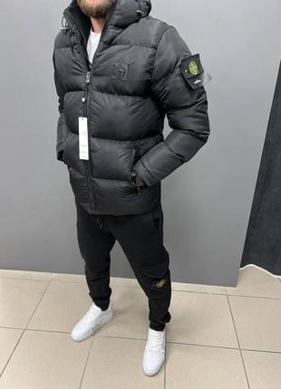 Тепла зимова куртка, куртка зимова stone island