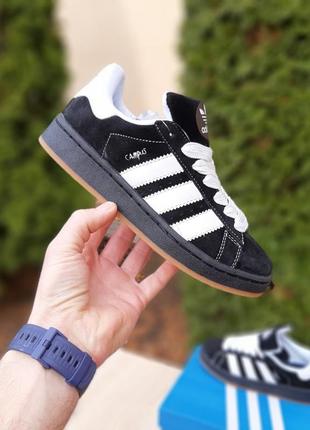 Adidas campus 00s x korn black черные с белым кроссовки женски...