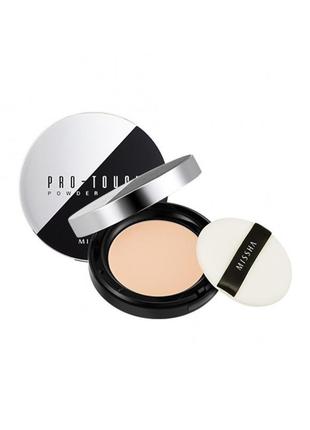 Компактная пудра № 21 missha pro-touch powder pact spf25/pa ++...