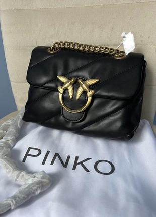 Женская сумка из эко-кожи pinko lady black пинко молодежная, б...
