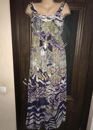 Макси платье сарафан в пол размер 48-50/40