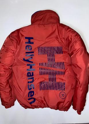 Вінтажний двосторонній пуховик куртка helly hansen