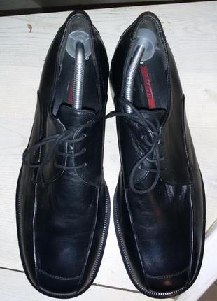 Lloyd halford - кожаные черные туфли 44 размер