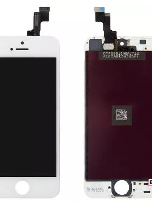 Дисплей (LCD) iPhone 5S/SE с сенсором белый