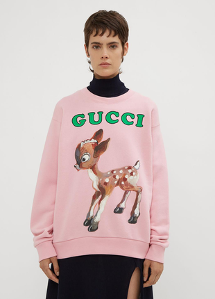 Рожевий світшот gucci bambi