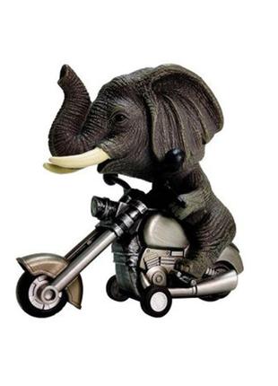 Дитяча іграшка Слонік інерційний мотоцикл LUO 04256