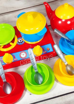 Детский игрушечный набор посуды "кухня" 1
