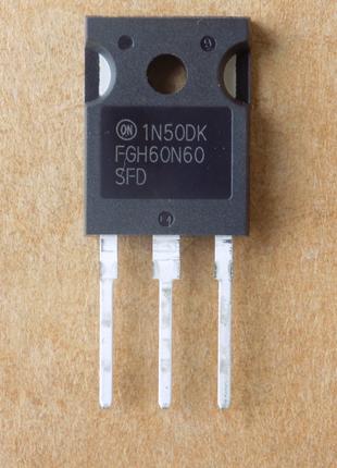 IGBT-транзистор FGH60N60SFD оригинал, TO247