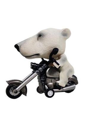 Детская игрушка Полярный медведь инерционный мотоцикл LUO 04260