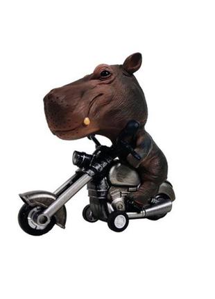 Дитяча іграшка Бегемот інерційний мотоцикл LUO 04261