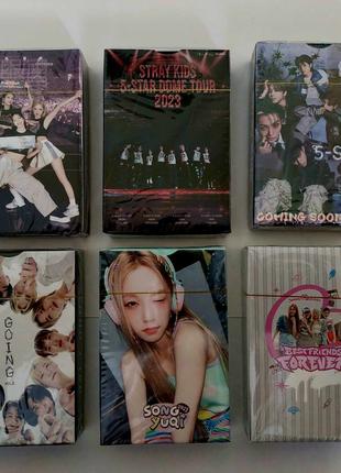 Картки Stray Kids, ITZY lomo card Gidle kpop Black pink, Seventee