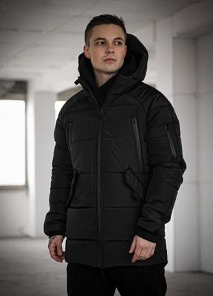 Зимняя мужская куртка парка stark черный (0059)