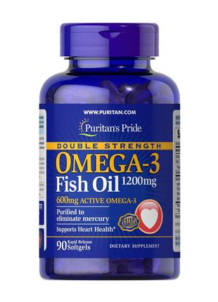 Omega-3 Fish Oil 1200 mg double strength (90 softgels) 18+