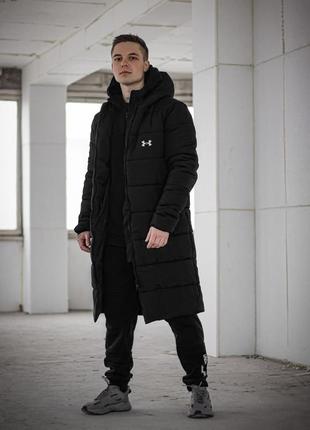 Зимняя мужская удлиненная курточка парка пуховик und