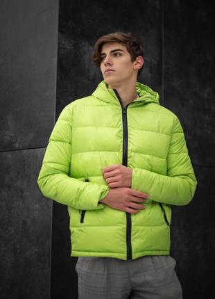 Демисезонная куртка мужская basic light green (арт. 536)