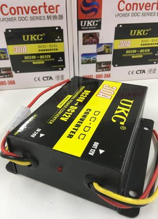 Преобразователь тока с 24V на 12V ART-3398 AC/DC 30A (30 шт/ящ)