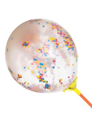 Воздушный шарик с конфетти на палочке (1-3а)