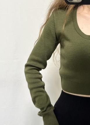 Укорочений светр/пуловер