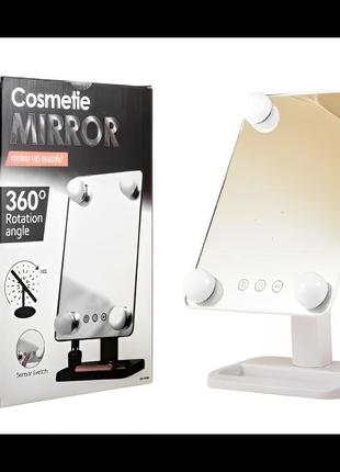 Компактное зеркало с подсветкой для макияжа mch cosmetie mirro...