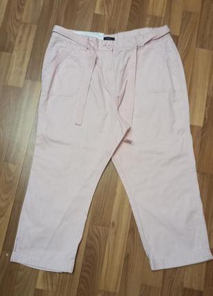Розовые брюки из хлопка 16 размер