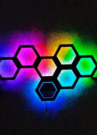 Шестигранний елемент для збирання світильника HEXAGON