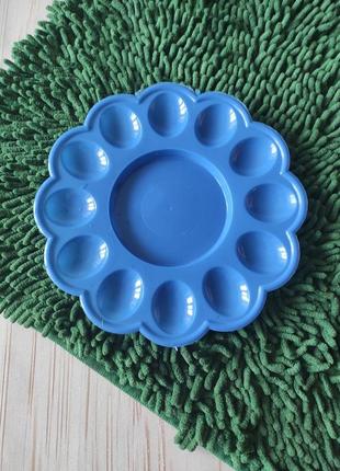 Синяя пасзальная тарелка