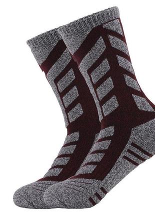 Термо шкарпетки сіро-бордові, краща якість, original