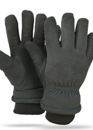 Тактичні зимові рукавиці на хутрі флісові до -30 олива, краща ...