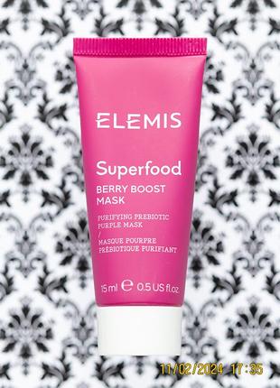 Очищающая детокс маска elemis superfood berry boost purifying ...