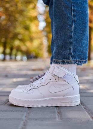 Nike Air Force 1 Classic High White Premium 36