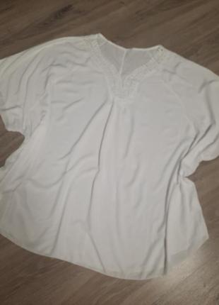 Белая блуза большого размера италия