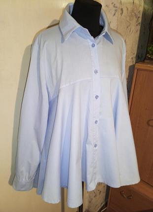 Италия,97% коттон-стрейч,блузка-рубашка с удлинённой спинкой,i...
