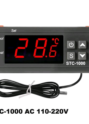 Терморегулятор  STC-1000, для инкубатора,теплиц, 220 В. Регулятор