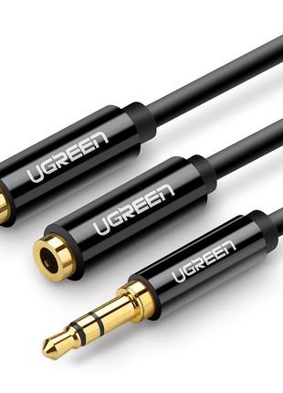 Кабель сплиттер разветвитель UGREEN mini jack 3.5mm Male to 2 ...