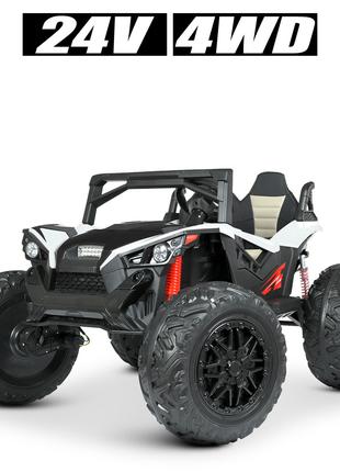 Двухместный детский электромобиль Buggy 4WD (24V) (белый цвет)