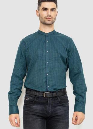 Рубашка мужская в клетку байковая, цвет зелено-синий, 214r99-3...