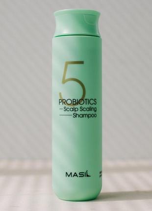 Глубокоочищающий шампунь masil 5 probiotics scalp scaling sham...