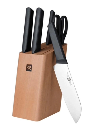 Кухонный набор ножей xiaomi huohou 6 в 1 комплект ножи для кухни