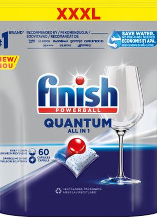 Таблетки для посудомоечных машин Finish Quantum All in 1 60 шт...