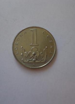 1 крона 1996 Чехия.