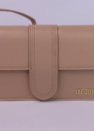 Жіноча сумка jacquemus le bambino long beige, женская сумка, б...
