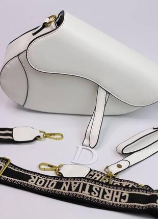 Женская сумка christian dior saddle white, женская сумка крист...