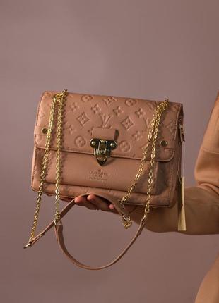 Женская сумка louis vuitton beige, женская сумка, брендовая су...