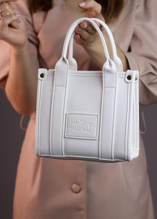 Женская сумка marc jacobs tote bag mini white женская сумка, с...