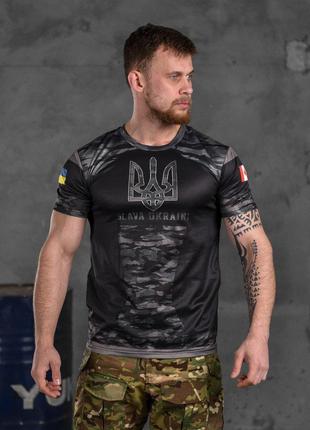 Тактическая потоотводящая футболка Slava Ukraini ВТ6619