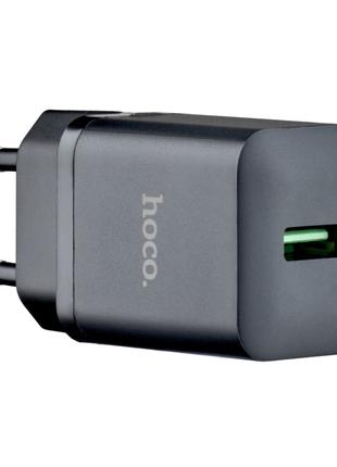 СЗУ Hoco N26 Maxim single port QC3.0 charger (EU) Black