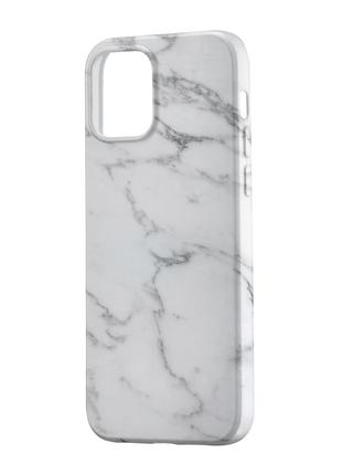 Чохол Lum iPhone 12 Marble White