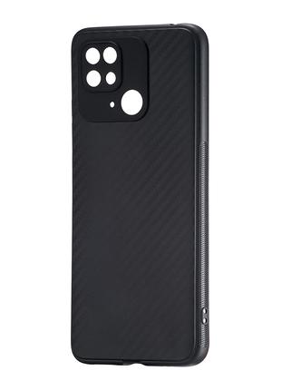 Чехол Carbon TPU Xiaomi Redmi 10C Black